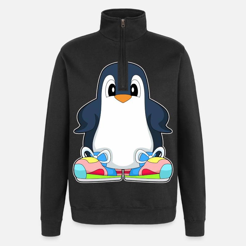 Pingouin Grandes Chaussures - Sweat à zip 1/4 - noir
