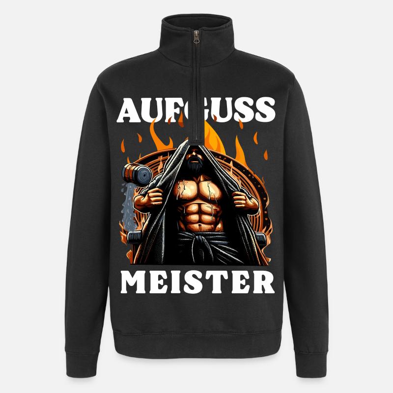 Sauna Infusion Master - Quarter-Zip Sweatshirt - black