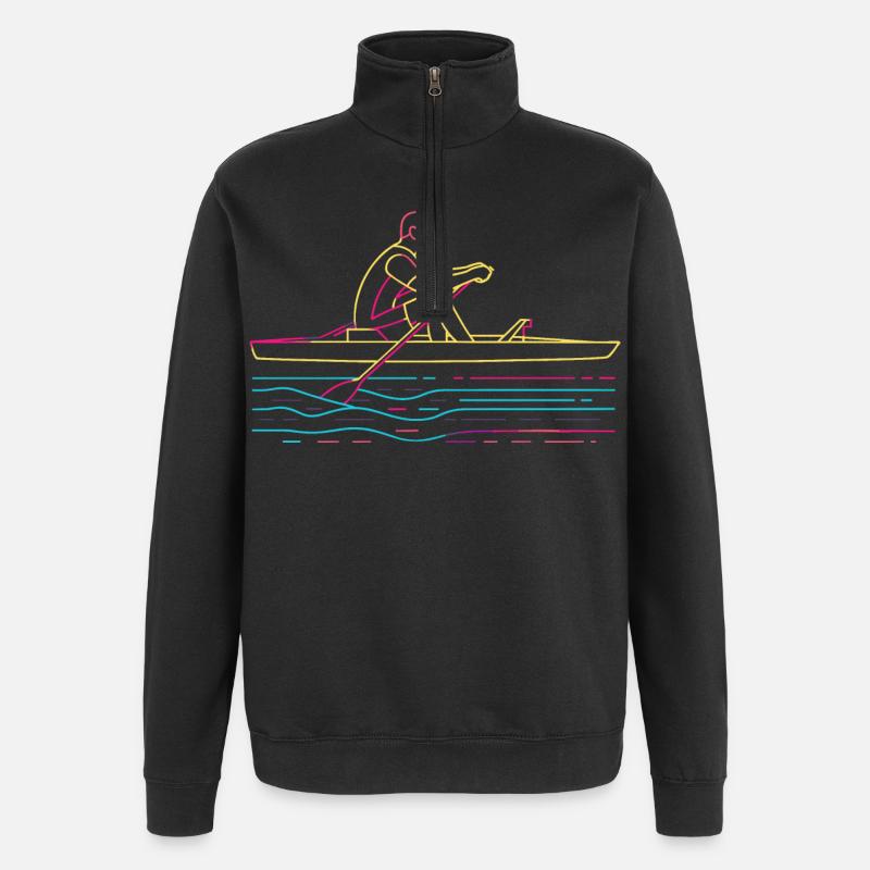Aviron Steamwave - Sweat à zip 1/4 - noir