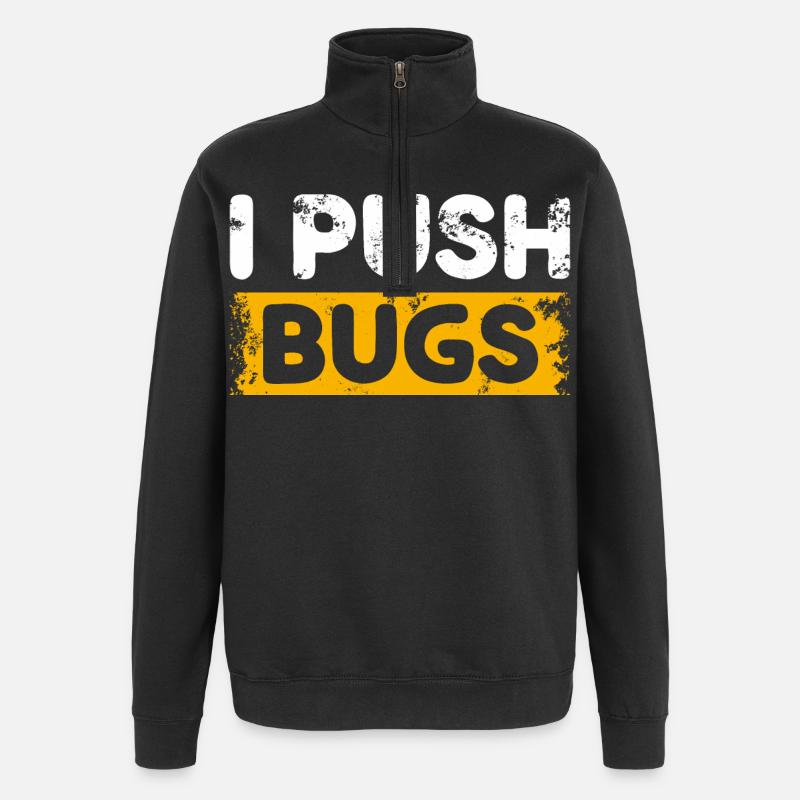 Programmer Funny Jokes - Quarter-Zip Sweatshirt - black