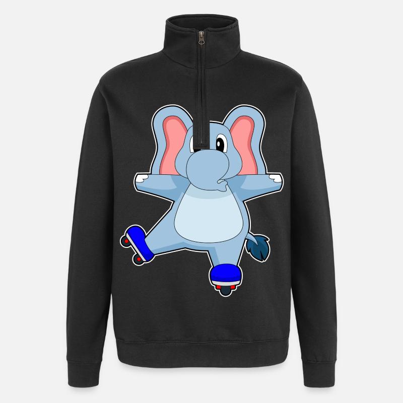 Elefant Inline skating roller skates - Quarter-Zip Sweatshirt - black