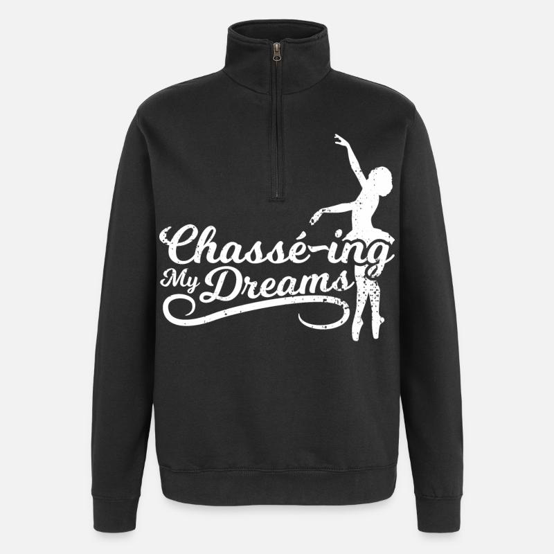 Ballett Motivation - Quarter-Zip-Sweatshirt - Schwarz