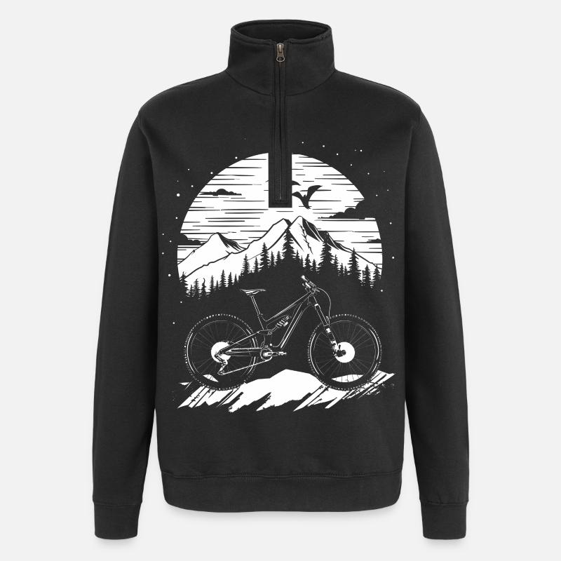 VTT - Sweat à zip 1/4 - noir