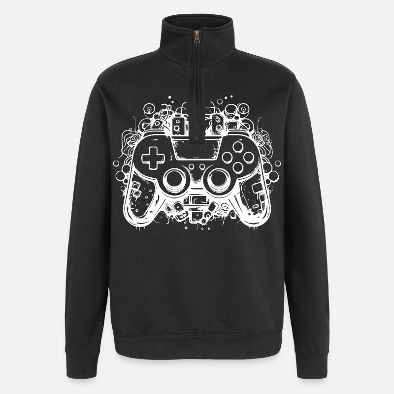 Game Controllers - Quarter-Zip Sweatshirt - black