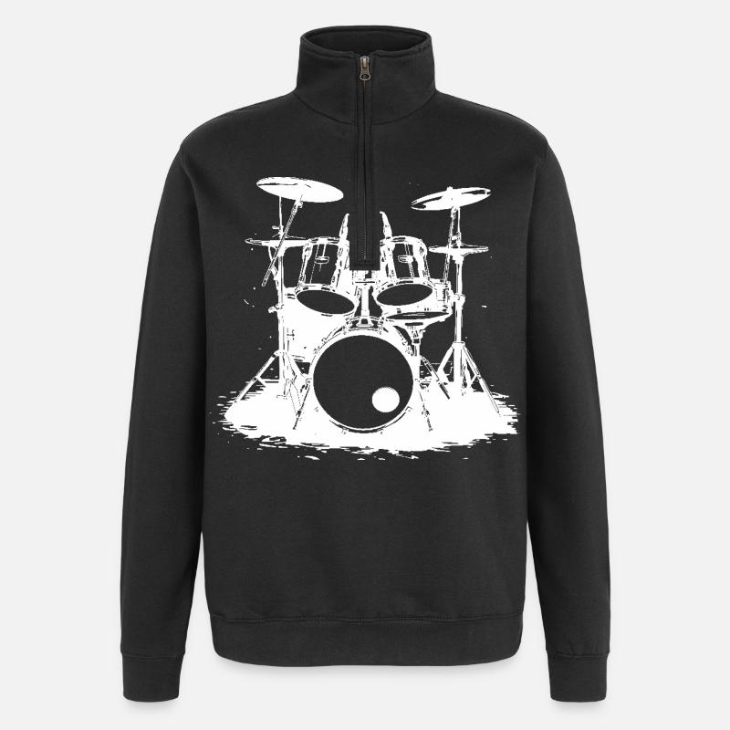 Percussion - Quarter-Zip Sweatshirt - black