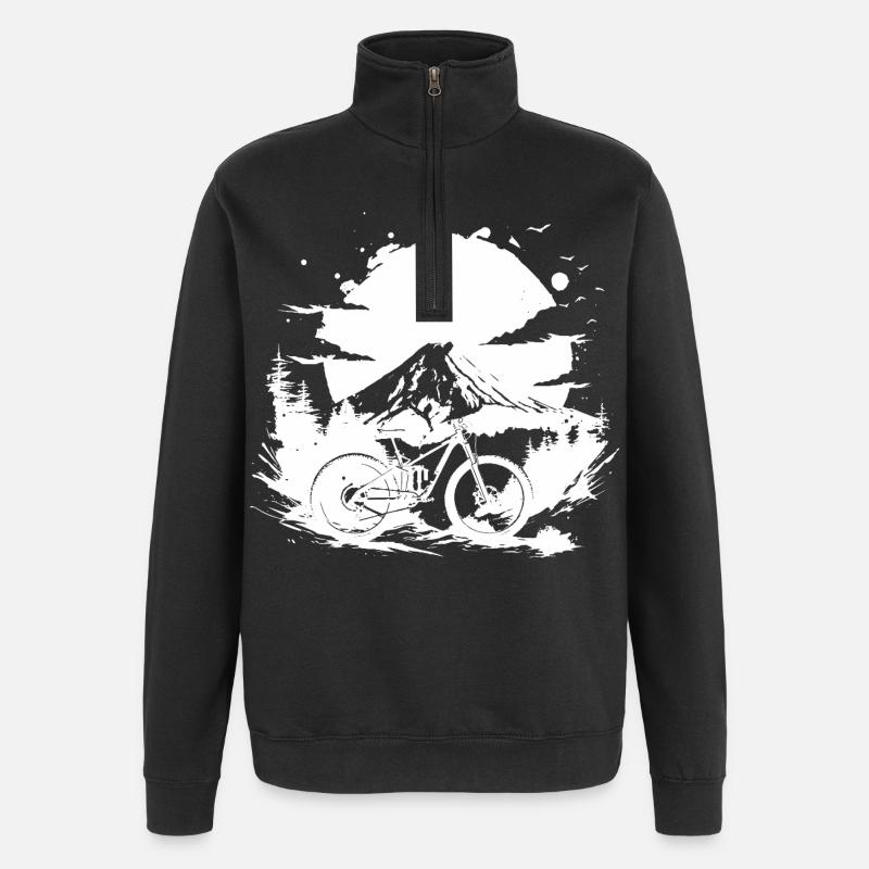 Vtt - Sweat à zip 1/4 - noir