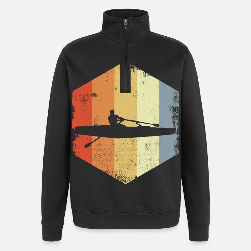 Crânes Rameur - Sweat à zip 1/4 - noir