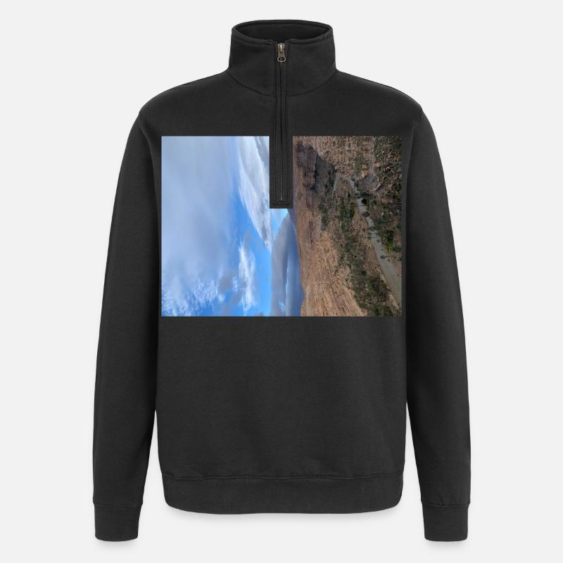 صورة لحضارة البربر - Quarter-Zip-Sweatshirt - Schwarz