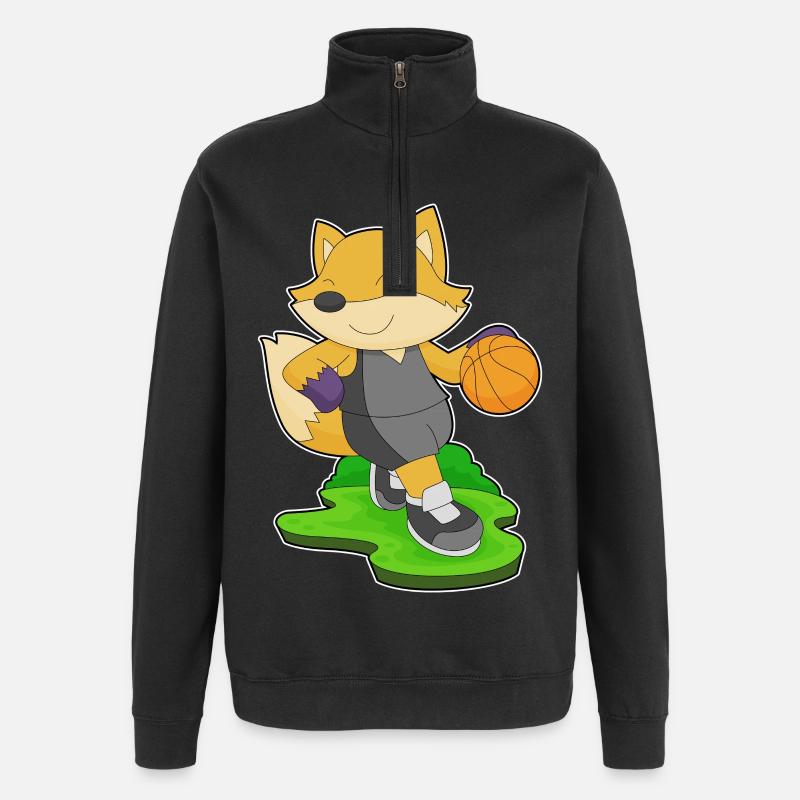 Fox Basketteur Basketteur - Sweat à zip 1/4 - noir