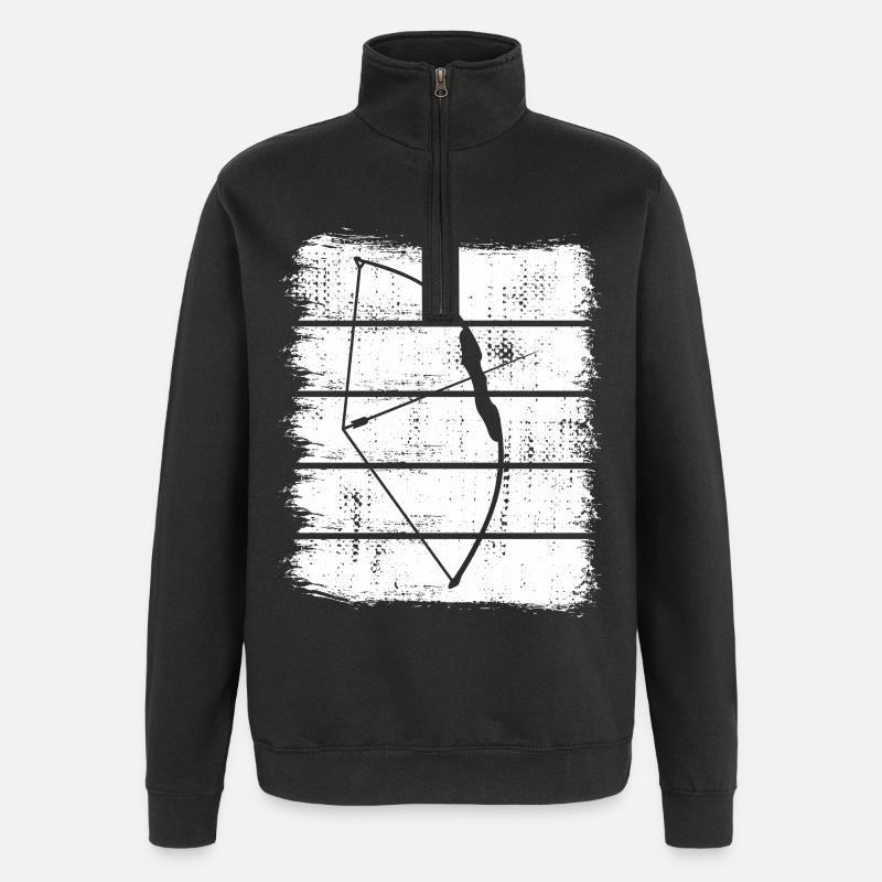 Chasse à l’arc - Sweat à zip 1/4 - noir