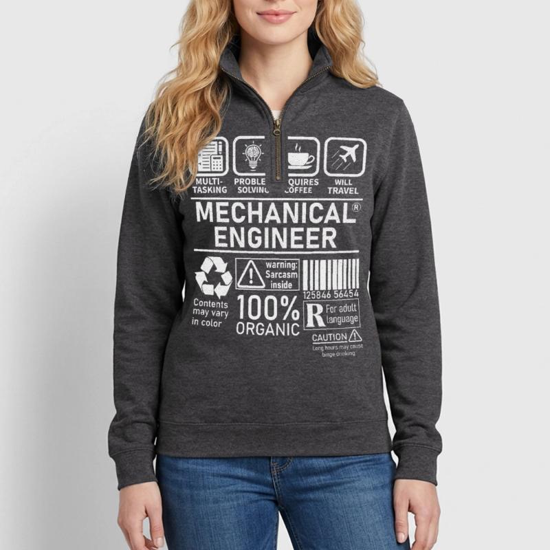 Mechanical Engineer multi tasking problem solving Quarter-Zip Sweatshirt