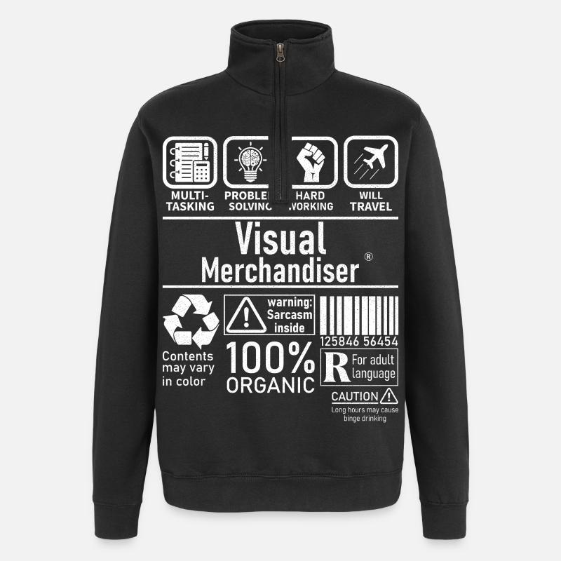 Visual Merchandiser résolution de problèmes multitâches - Sweat à zip 1/4 - noir
