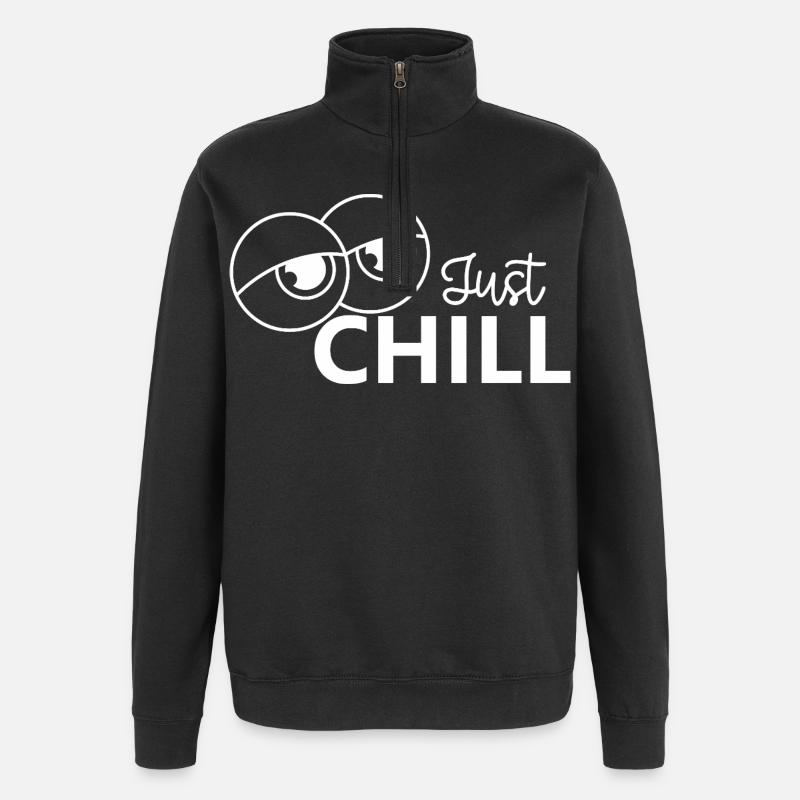 Juste se détendre / Juste détendu - Sweat à zip 1/4 - noir