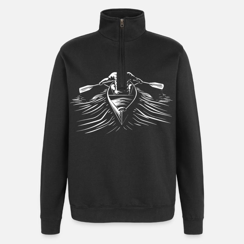 Ligne d’aviron - Sweat à zip 1/4 - noir