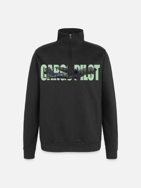 Cargo pilot C-160 - Quarter-Zip Sweatshirt - black