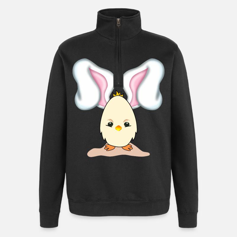 EASTER BUNNY CHICK EASTER BUNNY - Quarter-Zip Sweatshirt - black