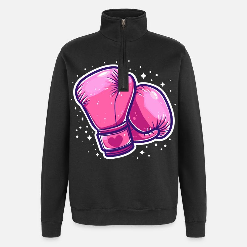 Gants de boxe Graphic - Sweat à zip 1/4 - noir