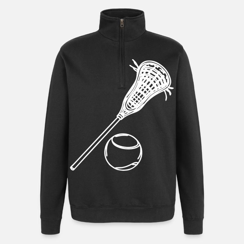 Croquis de crosse - Sweat à zip 1/4 - noir