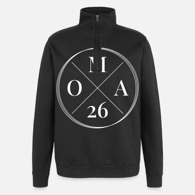 Oma 2026 - Quarter-Zip-Sweatshirt - Schwarz