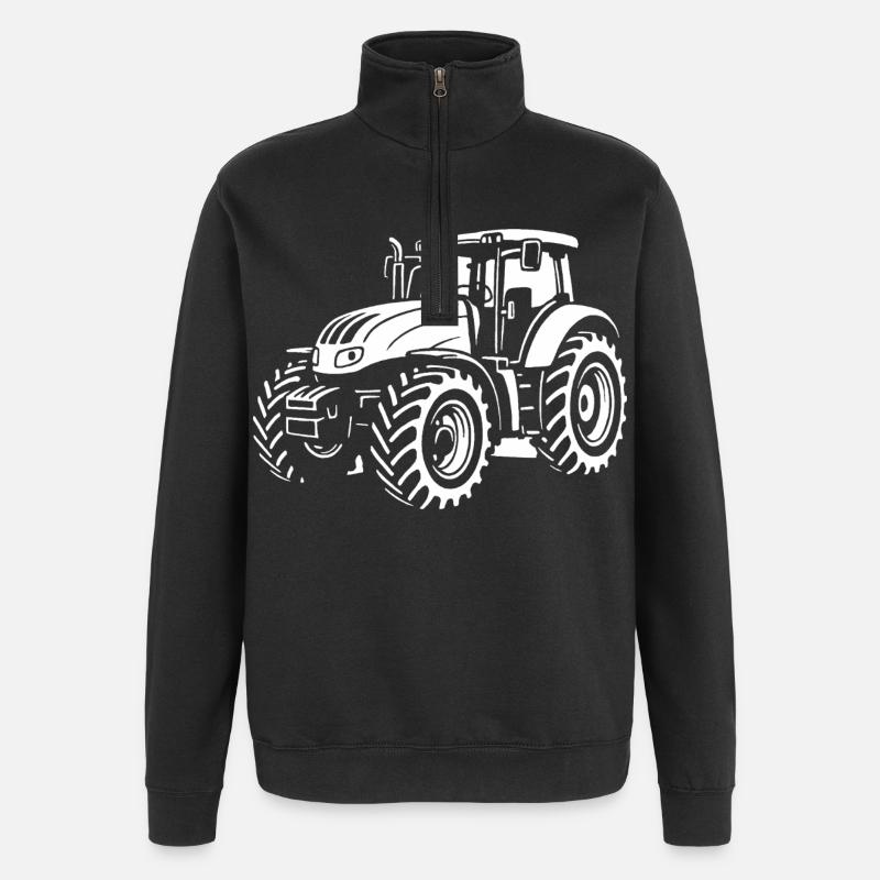 Moderne Power auf dem Feld - Quarter-Zip-Sweatshirt - Schwarz