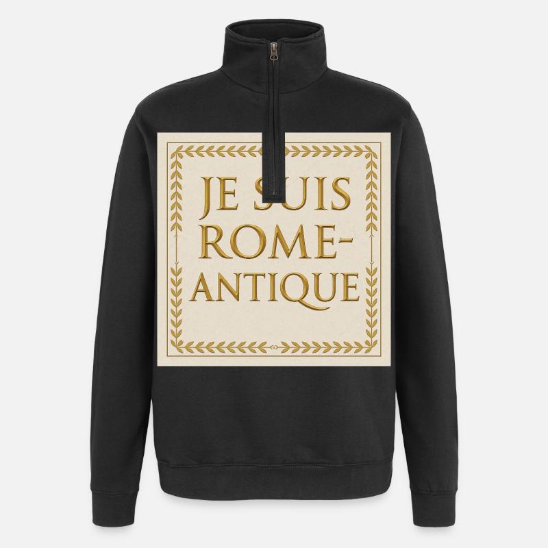 I Am Ancient Rome - Quarter-Zip Sweatshirt - black