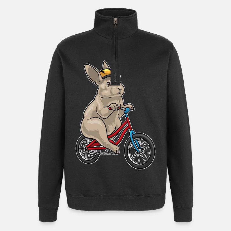 Vélo Rabbit - Sweat à zip 1/4 - noir