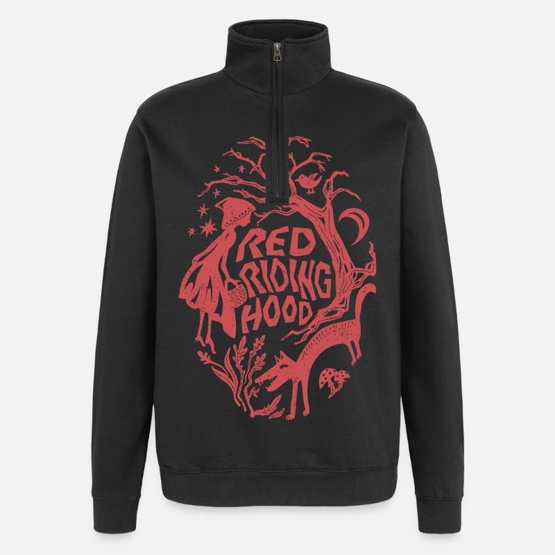 Rotkäppchen Chaperon rouge - Sweat à zip 1/4 - noir