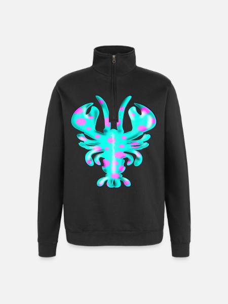 LOBSTER KRUSTENTIERE - Quarter-Zip-Sweatshirt - Schwarz