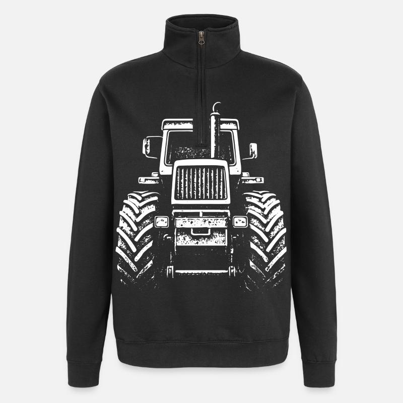 Force frontale - Sweat à zip 1/4 - noir