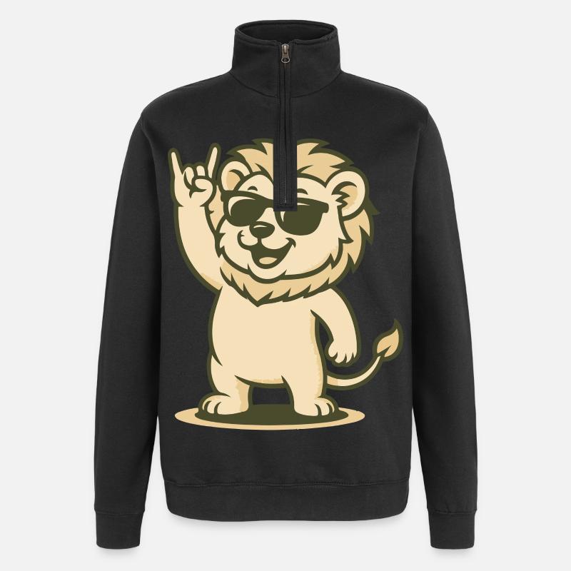 Rock 'n' Roar - Sweat à zip 1/4 - noir