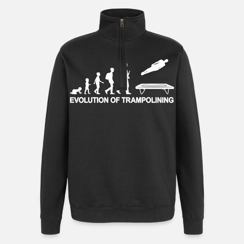 Evolution Trampoline - Sweat à zip 1/4 - noir