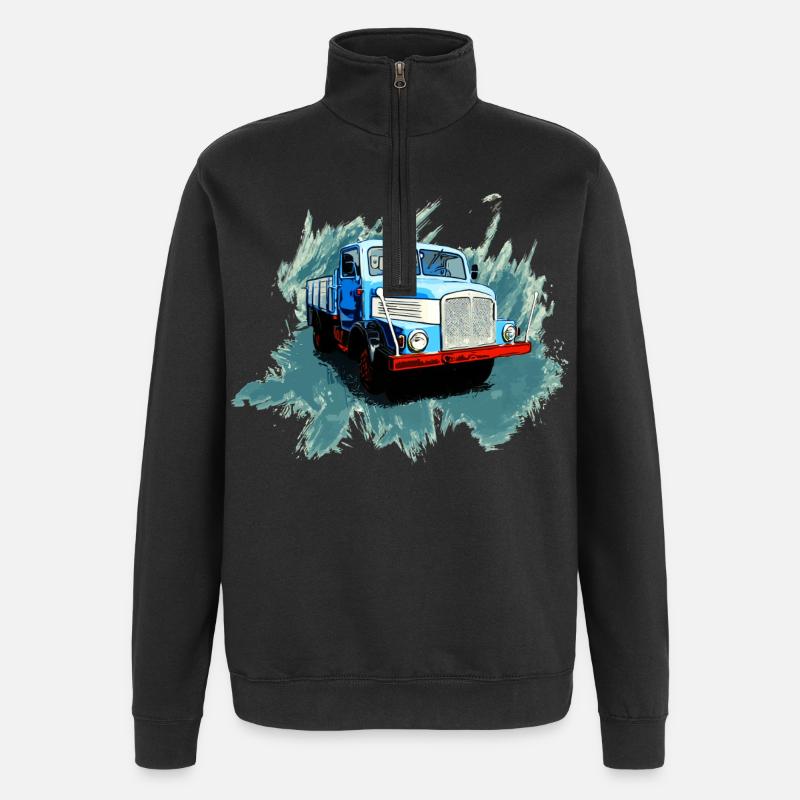 Ostkraft sur roues - Sweat à zip 1/4 - noir