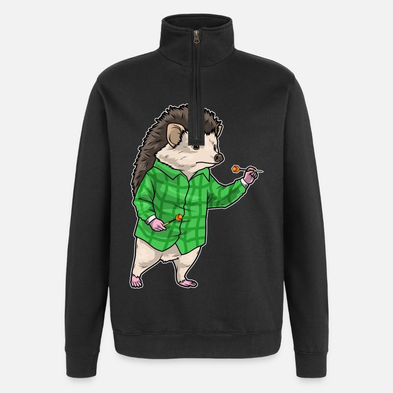 Fléchette hérisson Fléchette - Sweat à zip 1/4 - noir