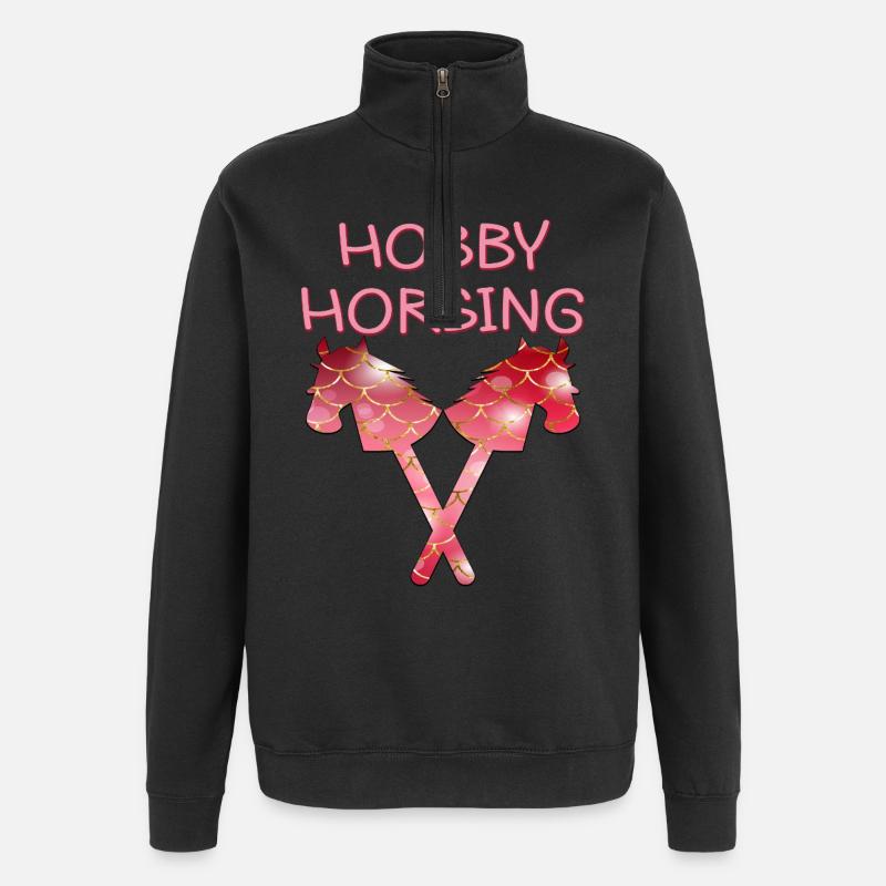 CHEVAL DE CHEVAL DE LOISIR - Sweat à zip 1/4 - noir