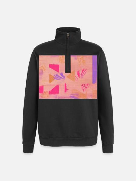 Sie ve_got_the_love - Quarter-Zip-Sweatshirt - Schwarz
