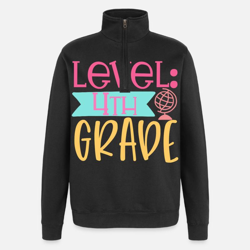 4e année - Sweat à zip 1/4 - noir