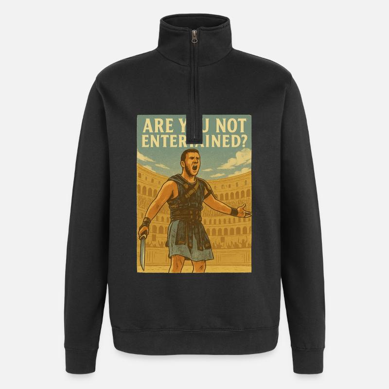 N’êtes-vous pas diverti ? - Sweat à zip 1/4 - noir