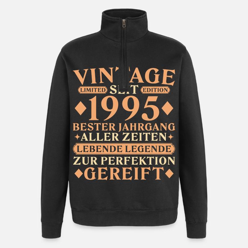 Millésime 1995 - 30e anniversaire - Sweat à zip 1/4 - noir