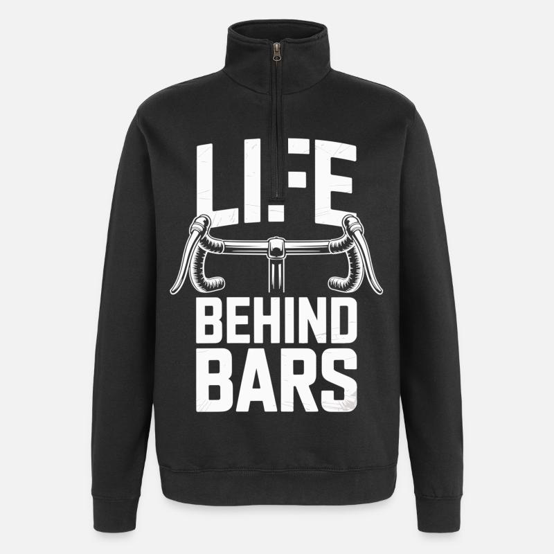 Lifestyle Vélo Graphique - Sweat à zip 1/4 - noir