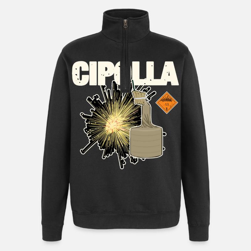 Cipolla Pyro - Quarter-Zip Sweatshirt - black