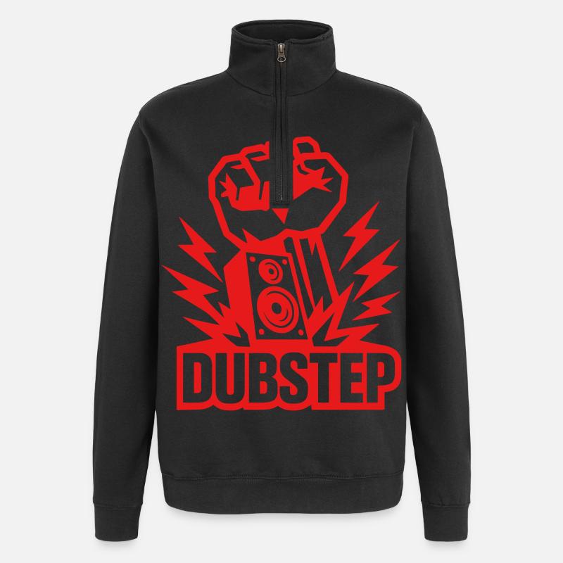 Dubstep Power - Quarter-Zip-Sweatshirt - Schwarz