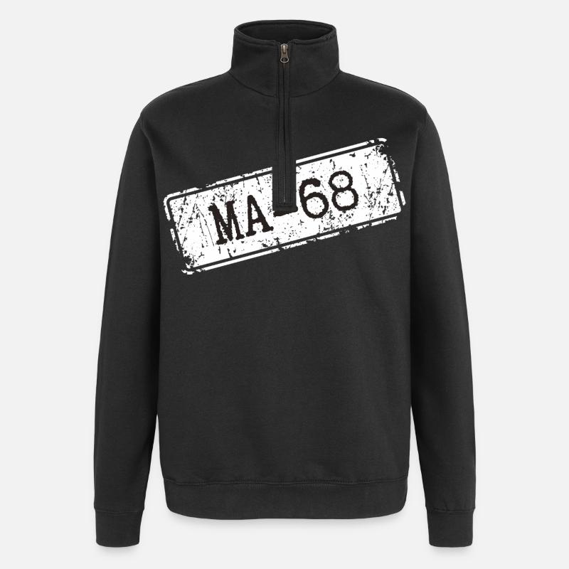 Mannheim 68 - Quarter-Zip Sweatshirt - black