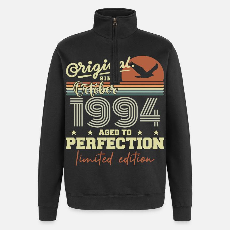 1994 Octobre 1994 anniversaire octobre 1994 - Sweat à zip 1/4 - noir