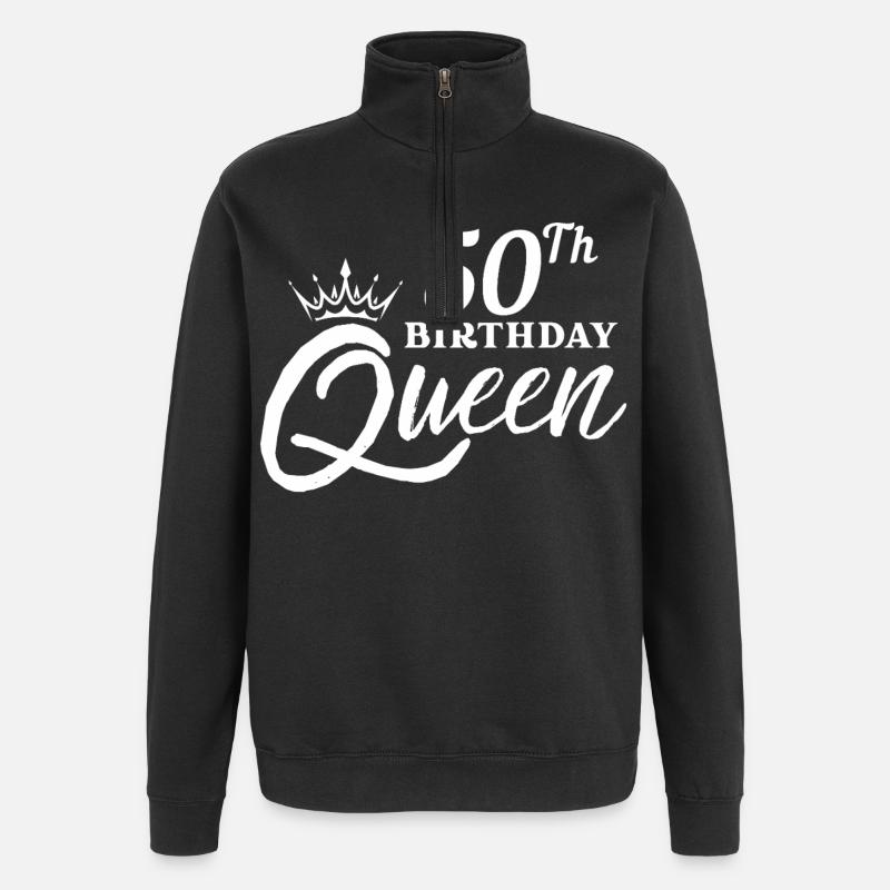 Reine du 50e anniversaire - Sweat à zip 1/4 - noir