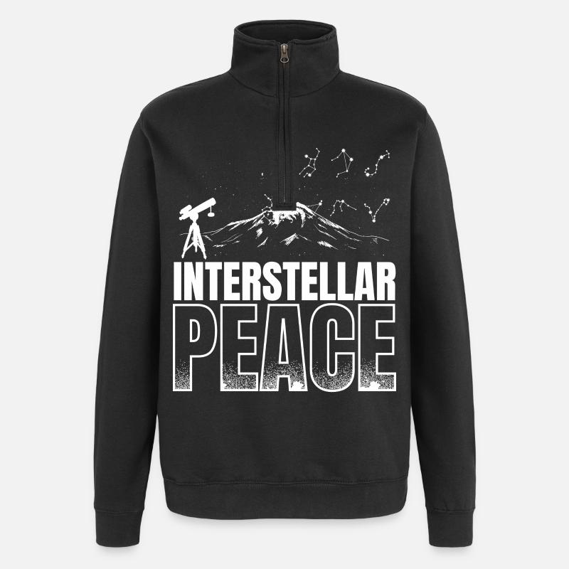 Astronome Observateur d'étoiles Observateur d'étoiles - Sweat à zip 1/4 - noir
