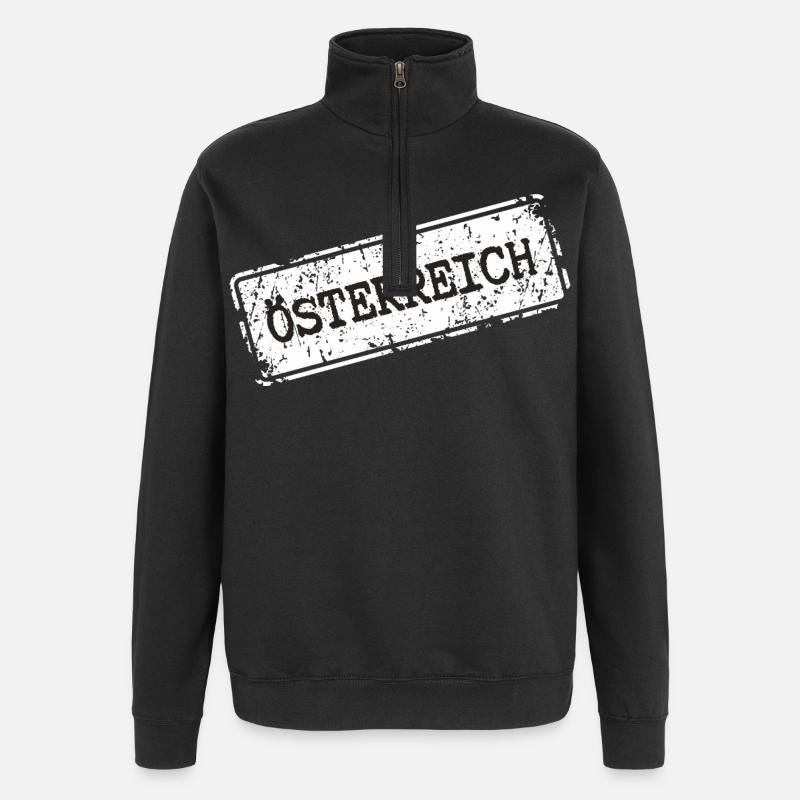 Austria - Quarter-Zip Sweatshirt - black