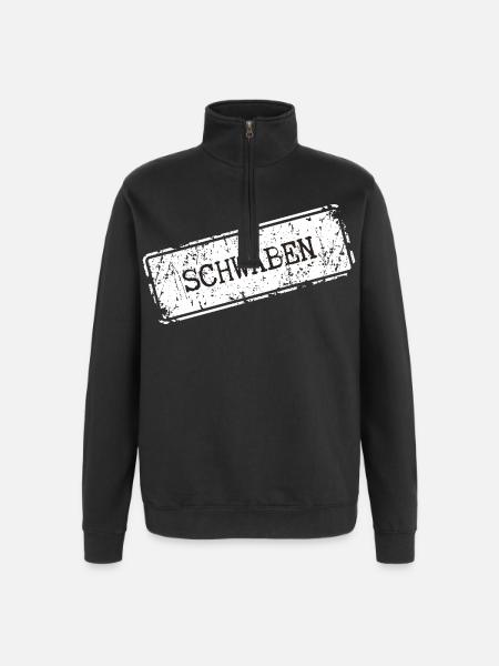 Swabia City Name Design - Quarter-Zip Sweatshirt - black