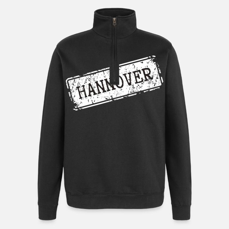 Hanover Design sur les vêtements - Sweat à zip 1/4 - noir