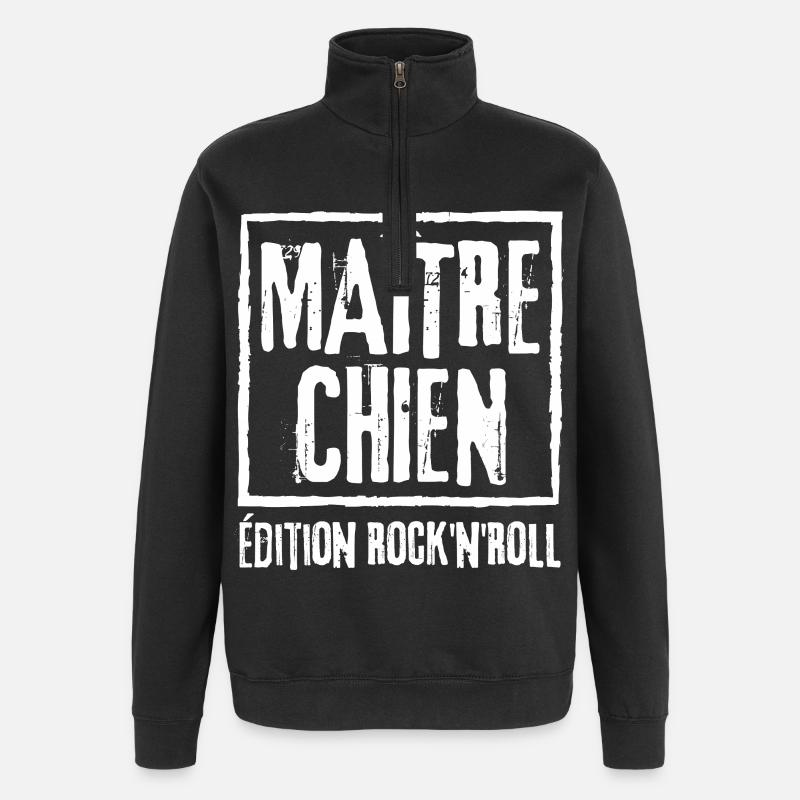 Master Dog Rock Edition - Quarter-Zip Sweatshirt - black