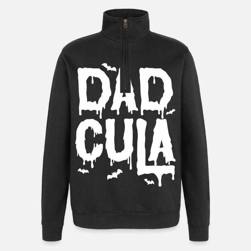 Dadcula - Quarter-Zip Sweatshirt - black
